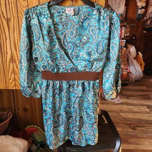 WOMEN'S MATERNITY SHIRT BY B SPORT MATERNIT SIZE MEDIUM ~ VERY PRETTY ~ PAISLEY